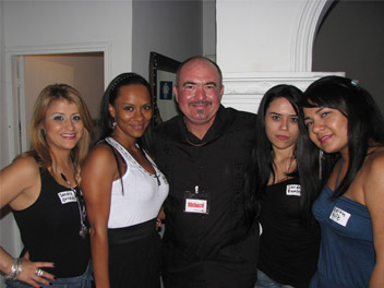 Our client with the beautiful girls in Medellin